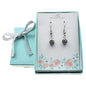 Pinecone Earrings in Silver Pewter