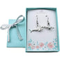 Shark Earrings in Antique Silver Pewter