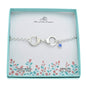 Handcuff bracelet in sterling silver with crystal accent.  Gift for her.  Police officer Jewelry.  Partner in crime.