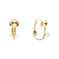 Gold Bow Clip On Earrings. Coquette Bow Jewelry.