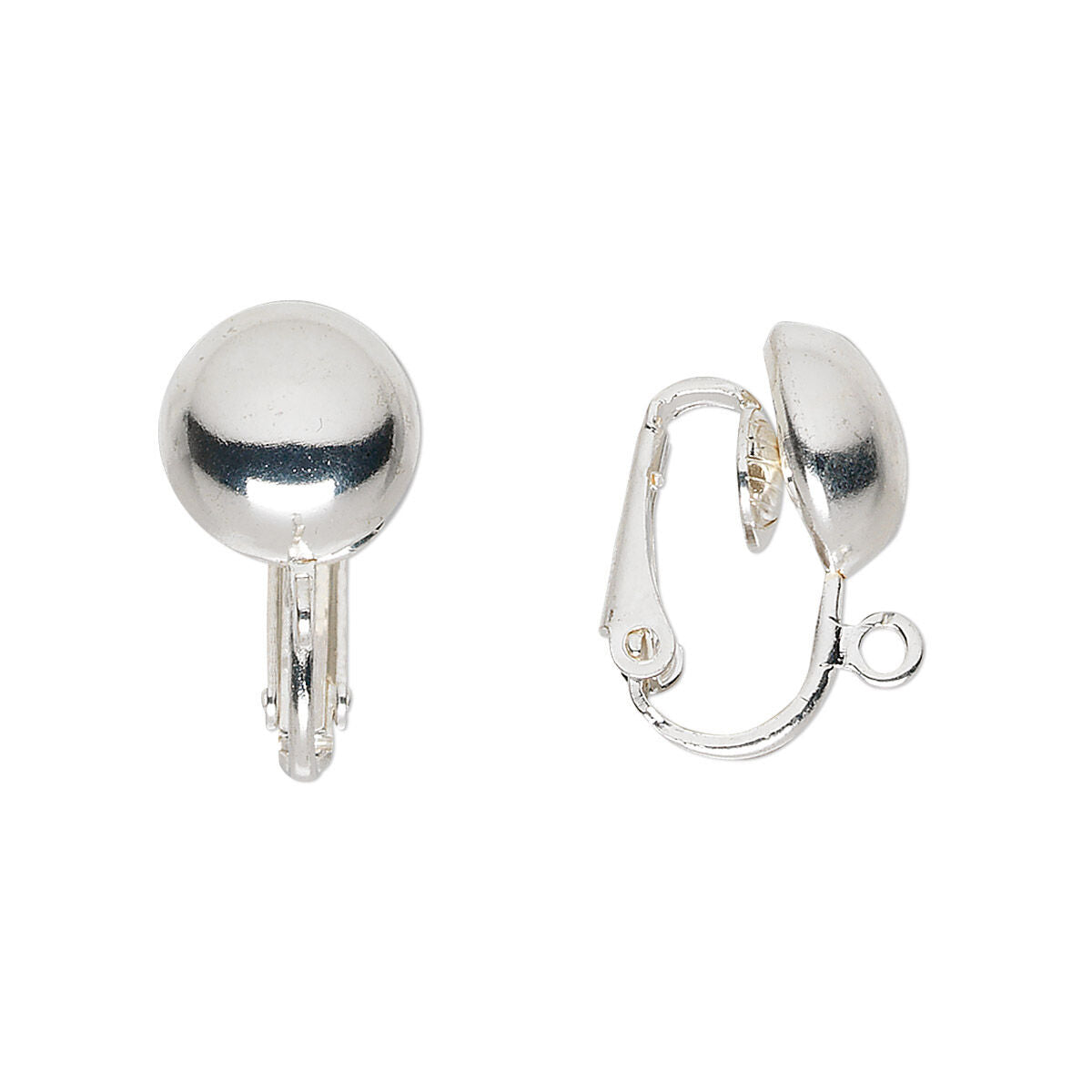 Silver Bow Clip On Earrings. Coquette Bow Jewelry.