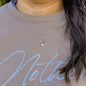 Mother in Law Heart Necklace in Sterling Silver and Bronze