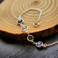 Personalized Crystal Birthstone Bracelet for Mother. Gift to Mom.