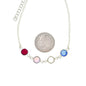 Personalized Crystal Birthstone Bracelet for Mother. Gift to Mom.