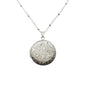Floral Photo Locket Necklace in Stainless Steel. Personalized Locket. Engraved Personalized Locket.