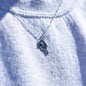 Pickleball Paddle and Ball Charm in Sterling Silver on a Satellite Chain. Gift for Pickleball Lover. Gift for Pickleball Player.