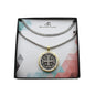 Jerusalem Crusader’s Cross Necklace in Stainless Steel. Men's Jewelry Gift