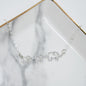 Mom and Two Baby Elephants Necklace in Sterling Silver