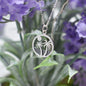 Palm Tree Beach Scene in Sterling Silver