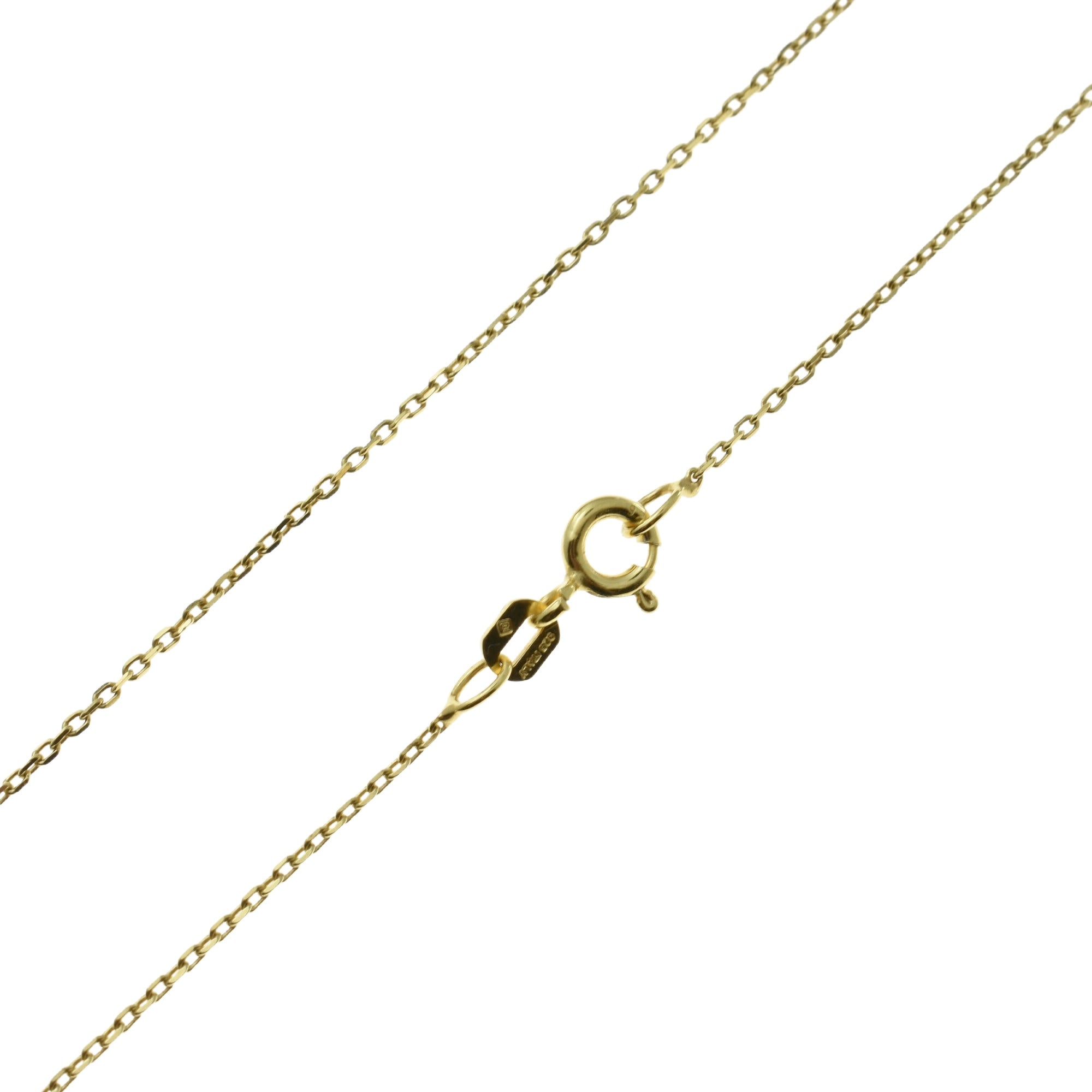Yellow Gold Plated Sterling Silver Cable Chain