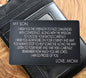 Wallet Card for Son