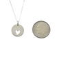 Mother and Daughter Heart Necklace Set in Sterling Silver