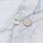 Godchild Cross Necklace in Sterling Silver. Goddaughter Gift. Personalized