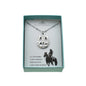 Silver Horseshoe and Boot Necklace in Stainless Steel. Western Jewelry. Cowgirl Necklace. Horse Jewelry.