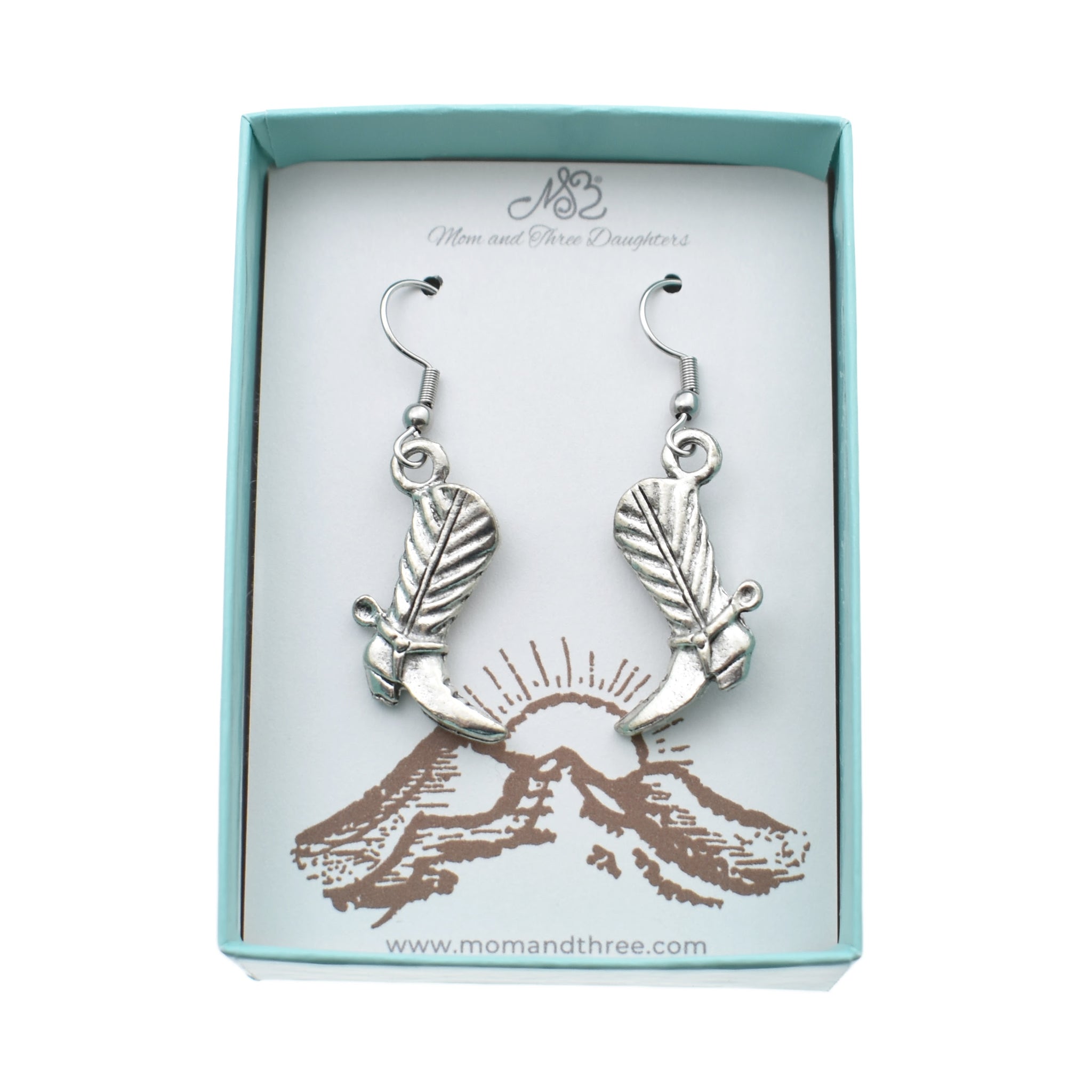 Western Earring Sets in Pewter. Cowboy Boot Earrings. Horse and Steer Head Earrings. Cowgirl Earrings. Earring Sets.