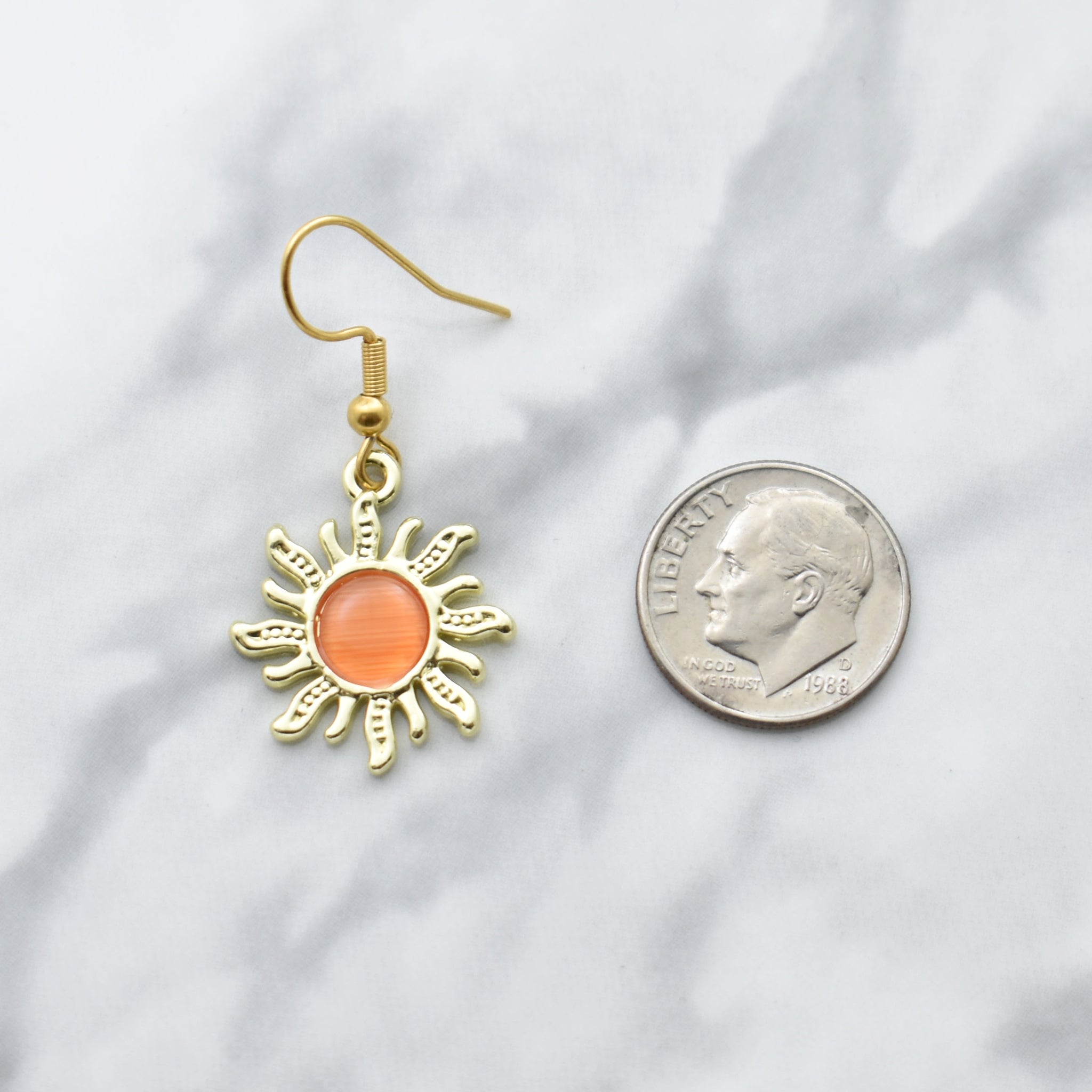 Gold Western Earring Sets in Gold Plated Zinc Alloy Metals. Cowboy Boot Earrings. Cactus and Bull Head Earrings. Enamel Sun Earrings.