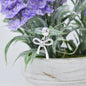 Silver Bow Clip On Earrings. Coquette Bow Jewelry.