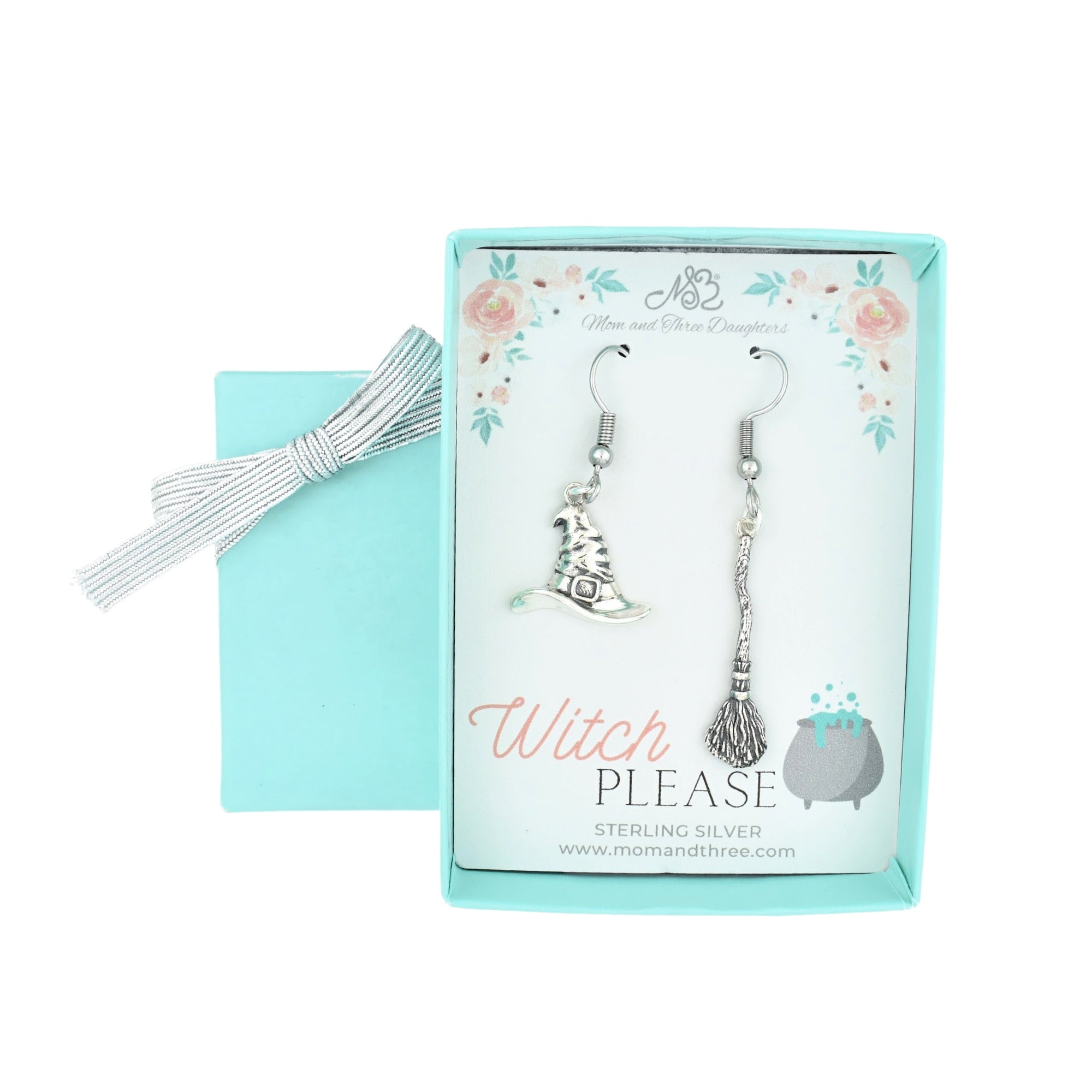 Witch Dangle Earrings for Women. Halloween Earrings.