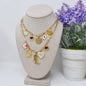 Build Your Own Custom Charm Necklace for Women. Gold Paperclip Chain.