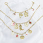 Build Your Own Custom Charm Bracelet for Women. Paperclip Chain. Gold Bracelet.