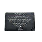 Custom Father's Day Wallet Card for Husband. Gift to Husband from Wife. Father's Day Gift for Him. Gift for Dad.