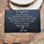 Custom Father's Day Wallet Card for Husband. Gift to Husband from Wife. Father's Day Gift for Him. Gift for Dad.