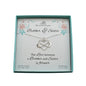 Brother and Sister Infinity Heart Necklace in Sterling Silver