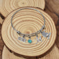 Kindergarten Graduation Bangle Bracelet Silver Tones. Personalized Bangle Bracelet