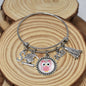 Kindergarten Graduation Bangle Bracelet. Stainless Steel Personalized with Initial. 2025