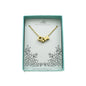Bubble Letter Necklace In Gold or Silver on a Stainless Steel Cable Chain. Personalized Initial Necklace.