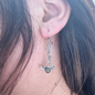 Golf Club Earrings in Antique Silver Pewter or 24K Gold Plated Pewter