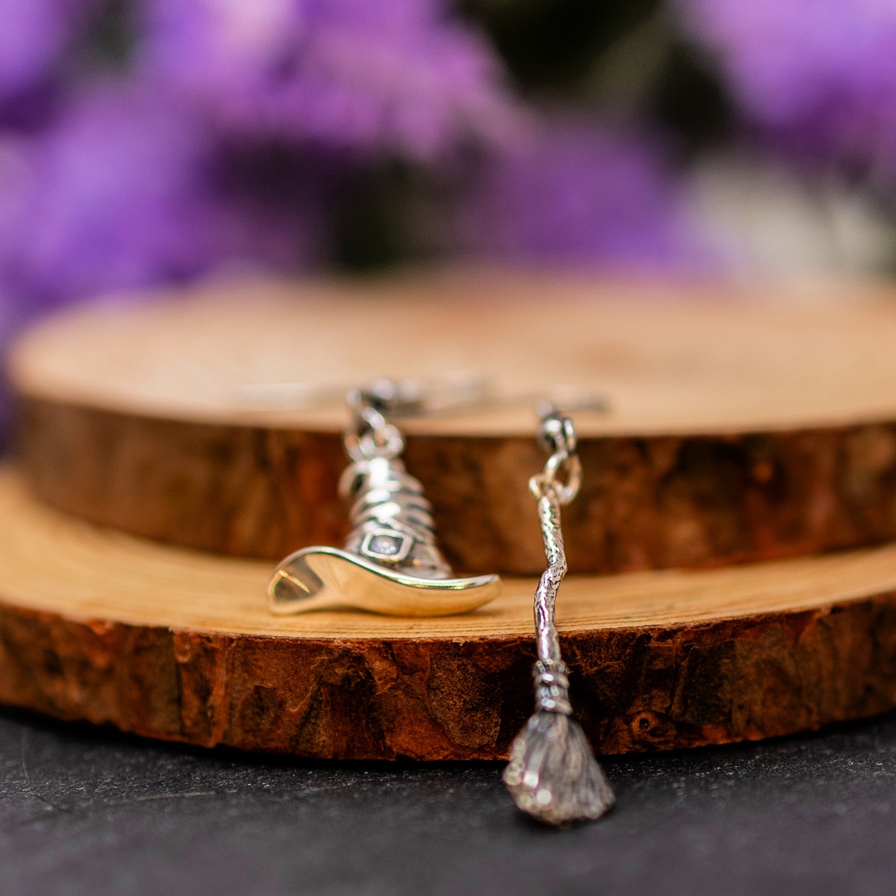 Witch Dangle Earrings for Women. Halloween Earrings.