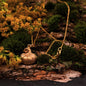 Bronze Dimensional Pumpkin Necklace on a Gold Filled Cable Chain.