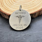 Laser Engraved Retirement Keychain for Doctors, Nurses, or Medical Staff. Custom Personalized Keychain. Retired Doctor or Nurse