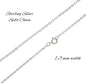 Two Interlocking Hearts in Sterling Silver Suspended on an 18 Inch Sterling Silver Split Chain.