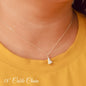 Ghost Necklace in Sterling Silver. Halloween Jewelry. Halloween Necklace.