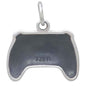 Video Game Controller Necklace in Sterling Silver on a Sterling Silver Cable Chain. Gamer Necklace.