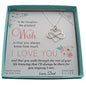 Daughter from Father Infinity Heart Necklace in Sterling Silver