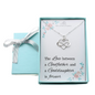 Godfather and Goddaughter Infinity Heart Necklace in Sterling Silver
