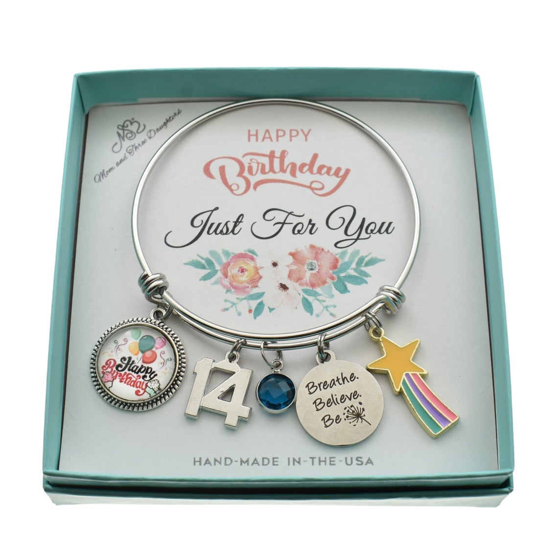 Personalized Birthday Bracelet in Stainless Steel