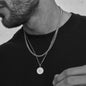 Men’s Compass Necklace in Stainless Steel. Men's Jewelry. Gifts for Him