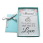Memaw Infinity Heart Necklace in Sterling Silver