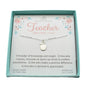 Teacher Apple Necklace in Sterling Silver