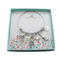 Little Girls Violin Bangle Bracelet in Stainless Steel