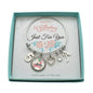 Personalized Birthday Bracelet in Stainless Steel. Birthday Gift for Girl