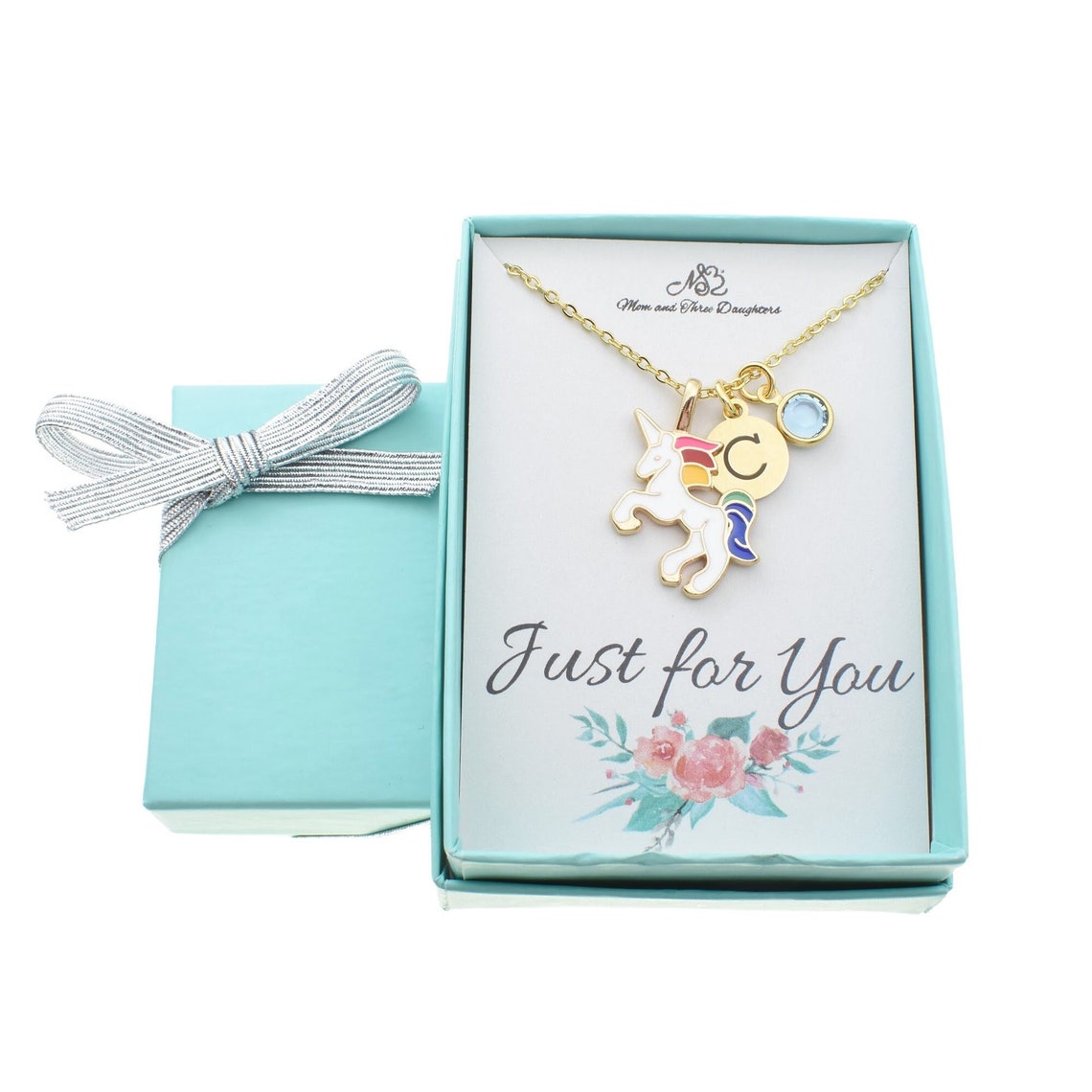 Personalized Unicorn Necklace. Little Girls Jewelry. Unicorn Gifts