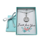 Cross Necklace With Bale in Silver Toned Metal