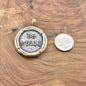 Be Still Medal Necklace in Stainless Steel. St Christopher Medal. Men's Jewelry