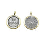 Be Still Medal Necklace in Stainless Steel. St Christopher Medal. Men's Jewelry