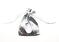 Football Keychain in Silver Plated Pewter and Stainless Steel